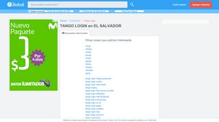 
                            13. TANGO LOGIN en EL SALVADOR - Iglobal.co