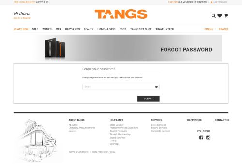 
                            7. TANGS - Forgot Password