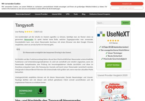 
                            7. Tangysoft Newsreader kostenlos herunterladen und testen - Usenet