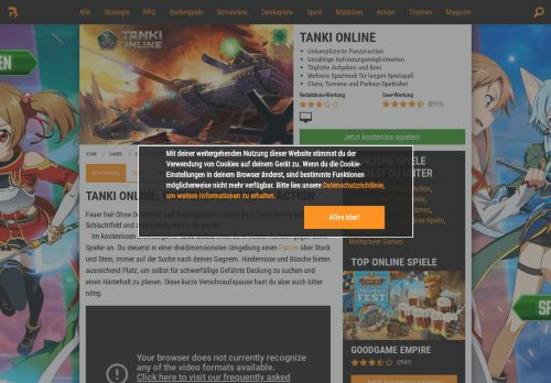 
                            3. Tanki Online kostenlos spielen | Browsergames.de