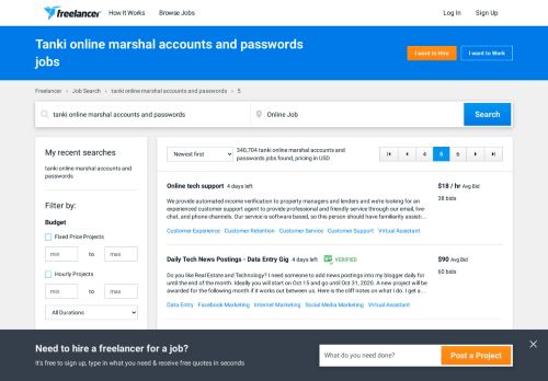 
                            12. Tanki online marshal accounts and passwords jobs - Freelancer