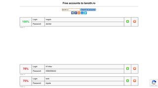 
                            9. tanoth.ro - free accounts, logins and passwords