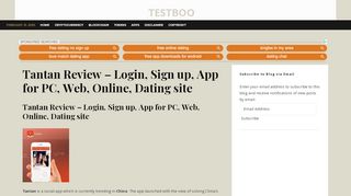 
                            10. Tantan Review - Login, Sign up, App for PC, Web, Online, Dating site