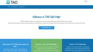 
                            6. TAO Connect Self-Help