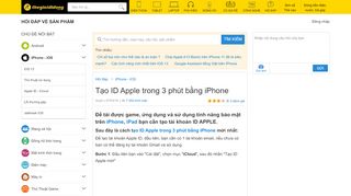 
                            7. Tạo ID Apple trong 3 phút bằng iPhone - Thegioididong.com