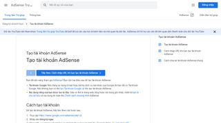 
                            5. Tạo tài khoản AdSense - AdSense Trợ giúp - Google Support