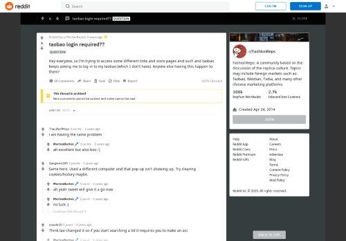 
                            9. taobao login required?? : FashionReps - Reddit