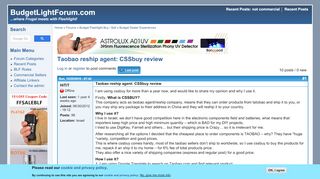 
                            9. Taobao reship agent: CSSbuy review | BudgetLightForum.com