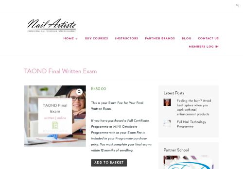 
                            13. TAOND Final Written Exam – NailArtiste