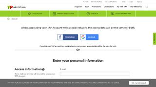 
                            6. TAP Account - Registration | TAP Air Portugal
