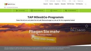
                            2. TAP Miles&Go-Programm - Meilen sammeln | TAP Air Portugal