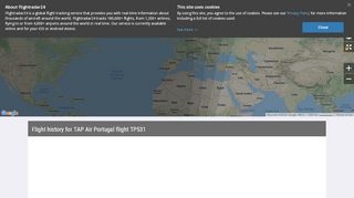 
                            9. TAP Portugal flight TP531 - Flightradar24