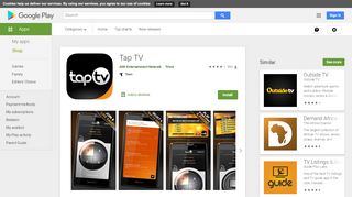 
                            1. Tap TV - Apps on Google Play