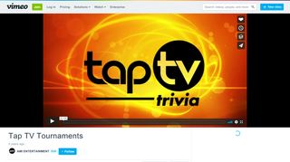 
                            10. Tap TV Tournaments on Vimeo