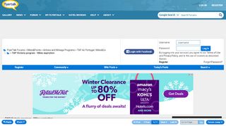 
                            10. TAP Victoria program - Miles expiration - FlyerTalk Forums