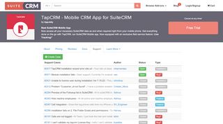 
                            2. TapCRM - Mobile CRM App for SuiteCRM | Support