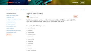 
                            7. tapiriik and Strava – Strava Support