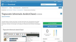 
                            11. Tapucate (ehemals AndroClass) | heise Download