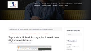 
                            10. Tapucate – Unterrichtsorganisation mit dem digitalen Assistenten ...