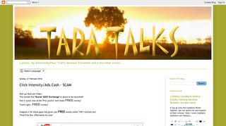 
                            11. TARA TALKS: Click Intensity/Ads.Cash - SCAM