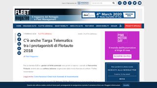 
                            12. Targa Telematics si prepara A partire alla volta di Flotauto 2018