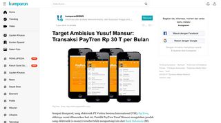 
                            9. Target Ambisius Yusuf Mansur: Transaksi PayTren Rp 30 T per Bulan ...