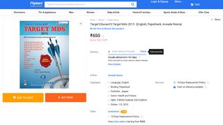 
                            12. Target Educare'S Target Mds 2015 - Flipkart