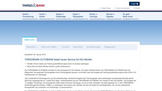 
                            5. TARGOBANK AUTOBANK bietet neuen Service für Kfz-Händler | So ...