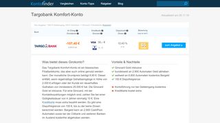 
                            10. Targobank Komfort-Konto - kontofinder.de