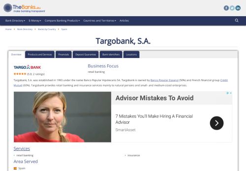 
                            12. Targobank, S.A. (Spain) - TheBanks.eu