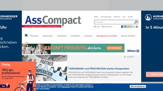 
                            11. TARGOBANK und PROCHECK24 starten Kooperation | AssCompact ...