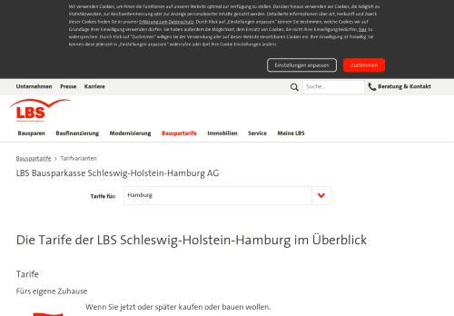 
                            11. Tarifangebot der LBS Schleswig-Holstein-Hamburg