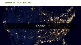 
                            1. Tarife — Cellion.de - USA SIM-Karte