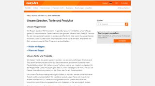 
                            4. Tarife und Produkte | easyJet - easyJet.com