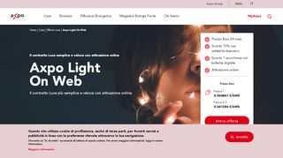 
                            9. Tariffe Axpo Light On Web con attivazione online | Axpo