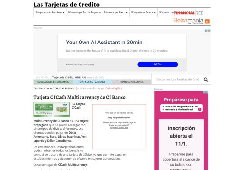 
                            8. Tarjeta CICash Multicurrency de Ci Banco - LasTarjetasdeCredito.com ...