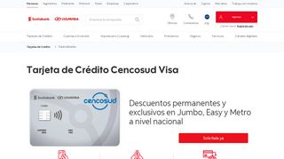 
                            10. Tarjeta de Crédito Cencosud Visa - Banco Colpatria
