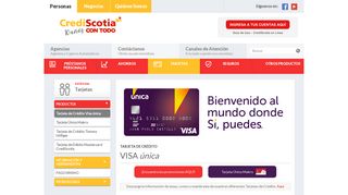 
                            11. Tarjeta de Crédito Visa única - CrediScotia