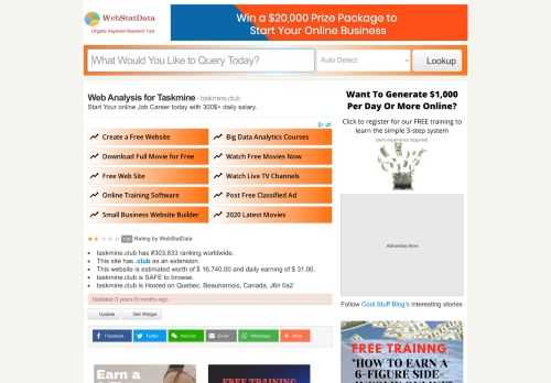 
                            9. Taskmine - WebStatData
