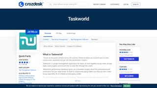 
                            10. Taskworld Reviews, Pricing and Alternatives | Crozdesk