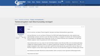 
                            5. Tastatureingaben nach Boot kurzzeitig verzögert | ComputerBase Forum