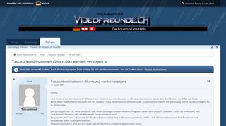 
                            6. Tastaturkombinationen (Shortcuts) werden verzögert - Bits und ...