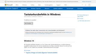 
                            4. Tastaturkurzbefehle in Windows - Windows Help - Microsoft Support