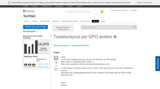 
                            6. Tastaturlayout per GPO ändern - Microsoft