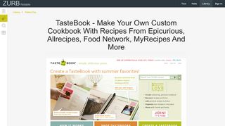 
                            7. TasteBook - Make your own custom cookbook with recipes from ...