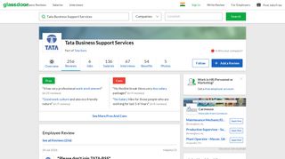 
                            3. Tata Business Support Services - Please don't join TATA-BSS ...
