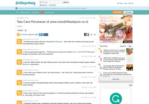 
                            11. Tata Cara Penukaran di www.mandirifiestapoin.co.id - Chirpstory