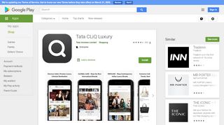 
                            13. Tata CLiQ Luxury - Apps on Google Play
