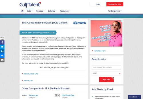 
                            13. Tata Consultancy Services (TCS) Careers & Jobs | GulfTalent