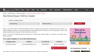 
                            11. Tata Motors Finance Toll Free Number India | Customer Care ...
